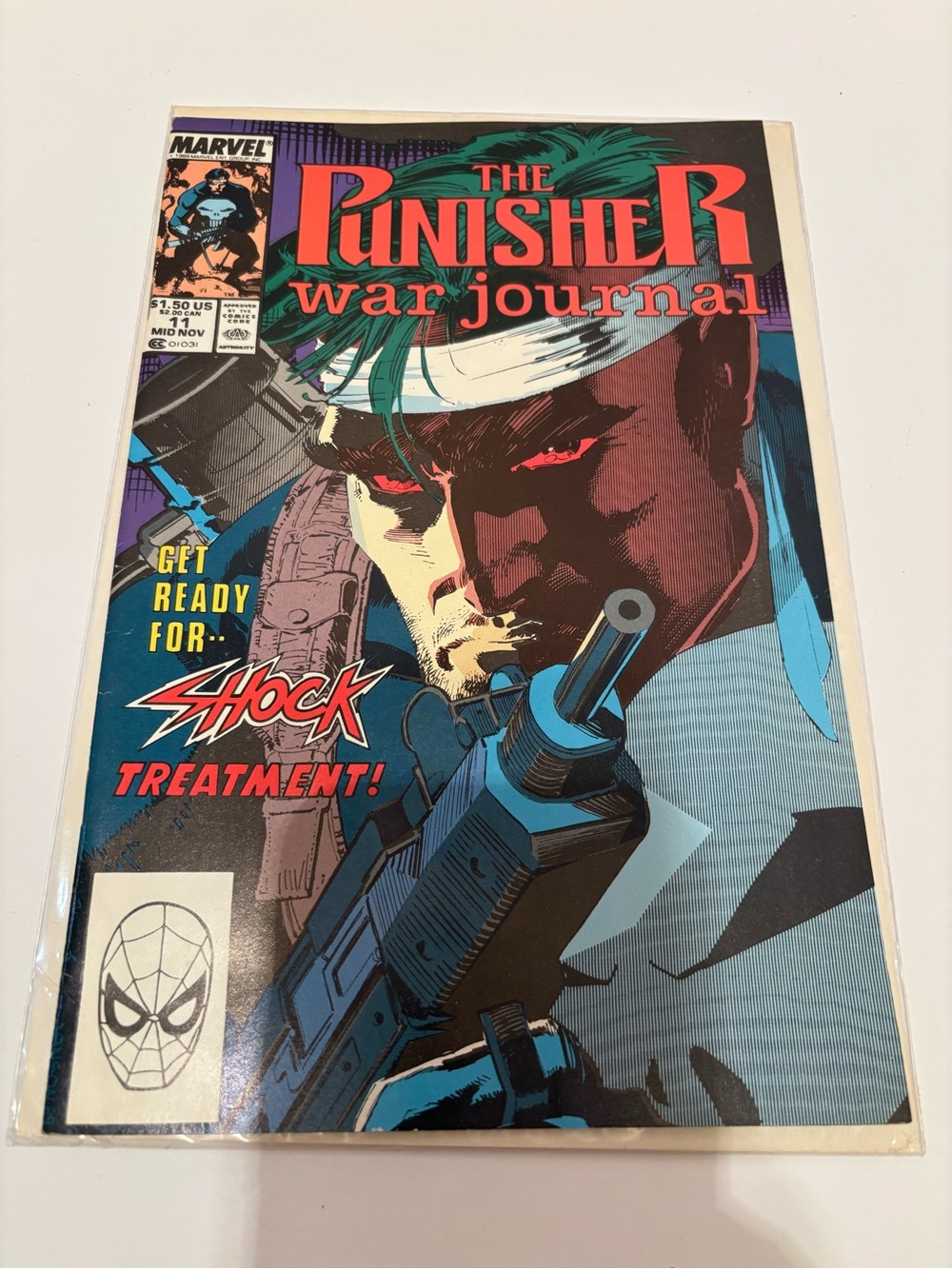 MARVEL COMICS THE PUNISHER WAR JOURNAL #11 COMIC BOOK Very Good 1989